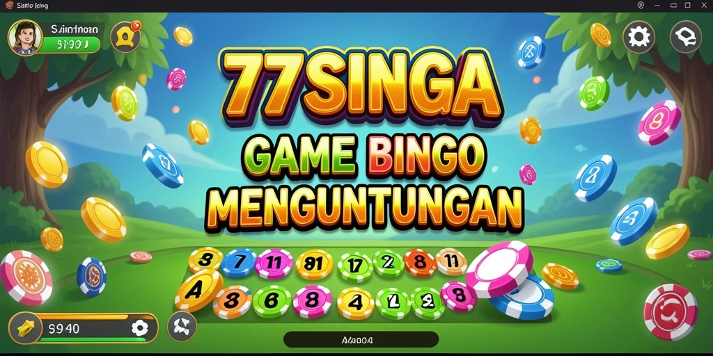 Tampilan gameplay seru di 77SINGA dengan tema Bingo.