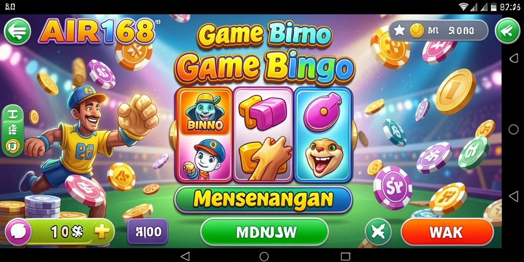Screenshot utama AIR168 menampilkan aksi seru permainan Bingo.