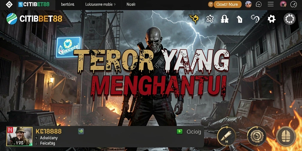 Screenshot utama CITIBET88 menampilkan suasana mencekam dan gameplay yang menegangkan.