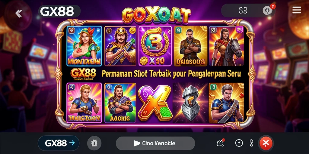 Tampilan gameplay seru GX88 dengan fitur slot yang menarik.