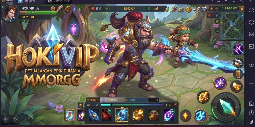 Tampilan gameplay epik HOKIVIP dengan grafis menawan.
