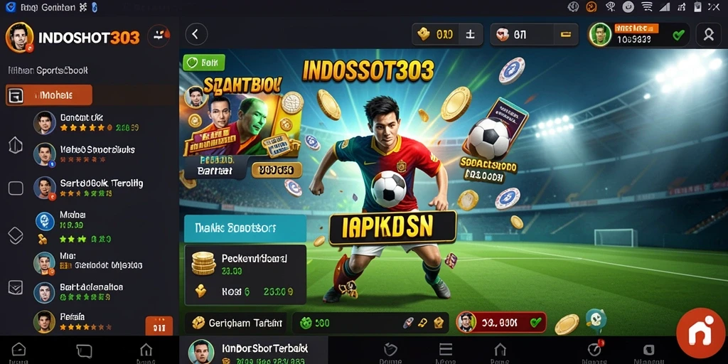 Tampilan menarik dari gameplay Sportsbook di INDOSLOT303.