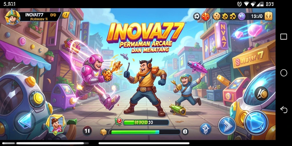 Screenshot gameplay INOVA77 menampilkan aksi seru yang penuh tantangan.