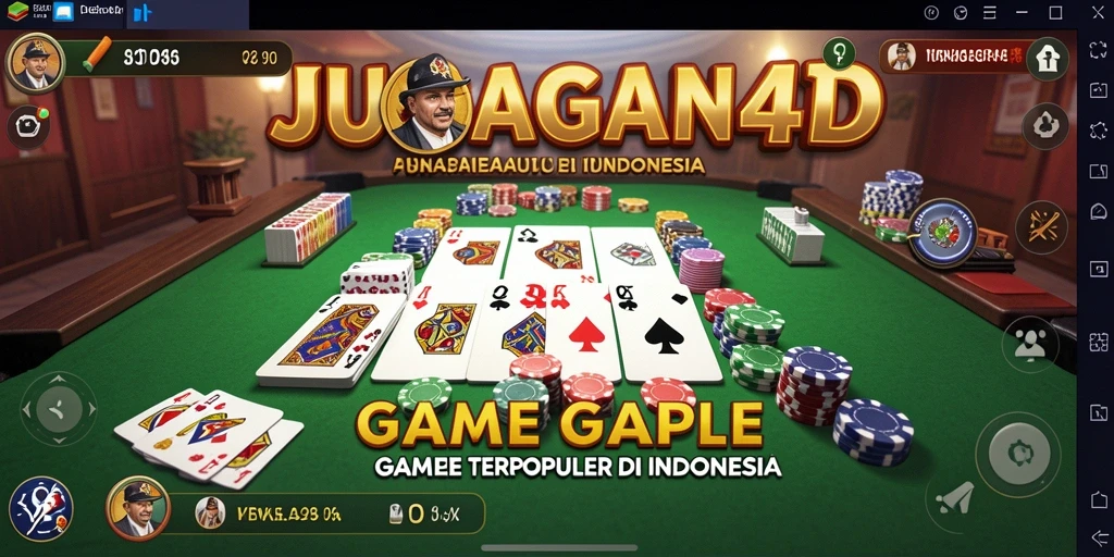 Screenshot gameplay seru JURAGAN4D yang menampilkan aksi Gaple.