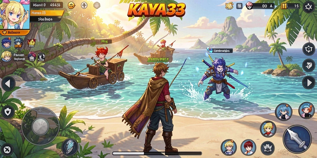 Tangkapan layar gameplay KAYA33 menampilkan aksi seru karakter Anime.