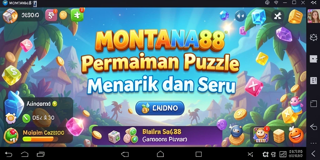 Tampilan gameplay seru dari MONTANA88 dengan tantangan Puzzle yang menarik.