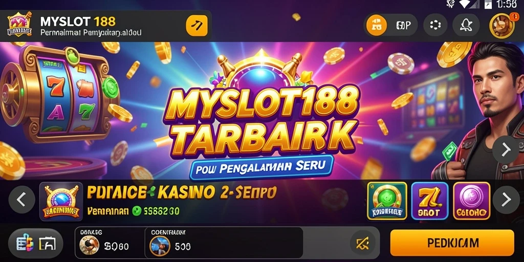 Tampilan menarik dari gameplay Kasino di MYSLOT188