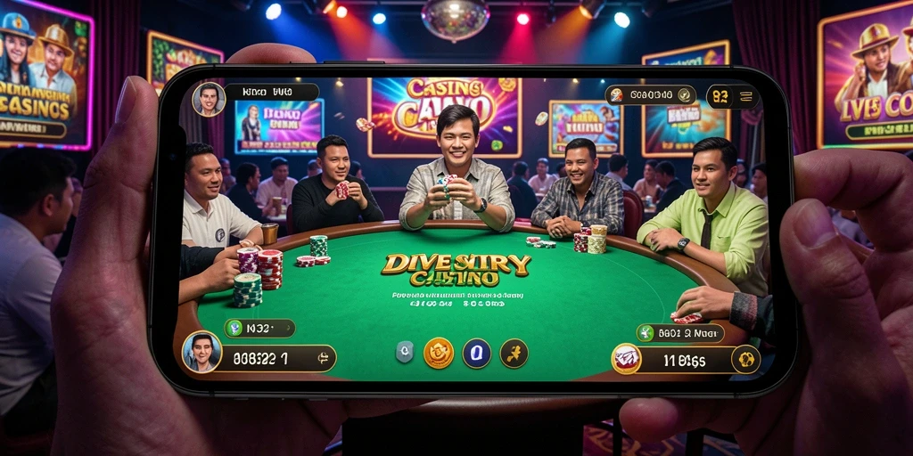 Screenshot gameplay Live Casino N32 yang mendebarkan.