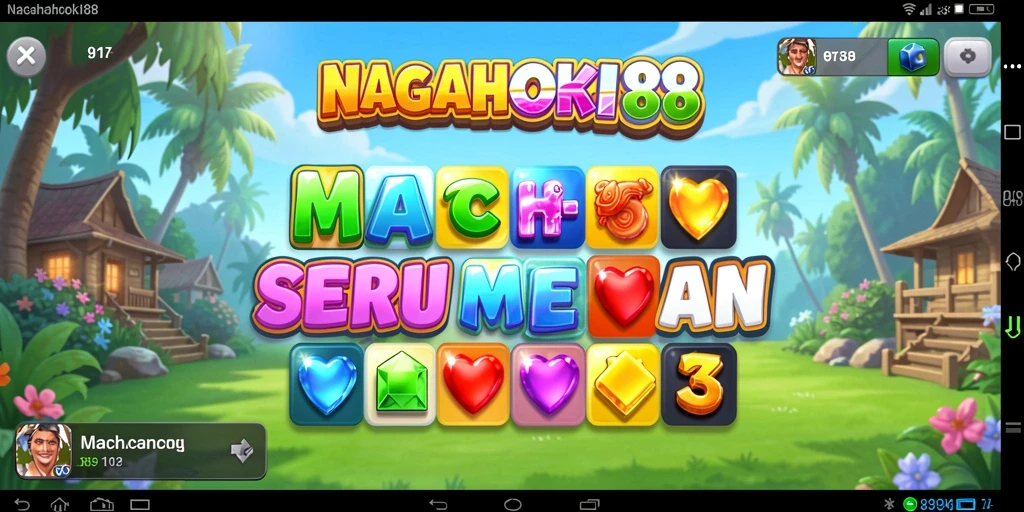 Tampilan gameplay NAGAHOKI88 yang penuh warna dan menarik.