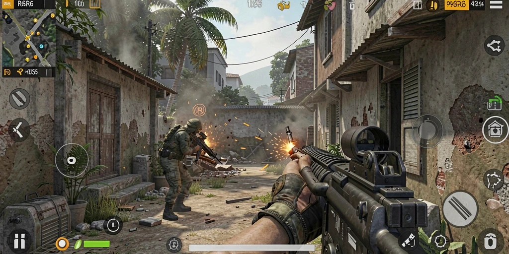 Tangkapan layar R6R6 menampilkan aksi menegangkan dalam gameplay FPS.