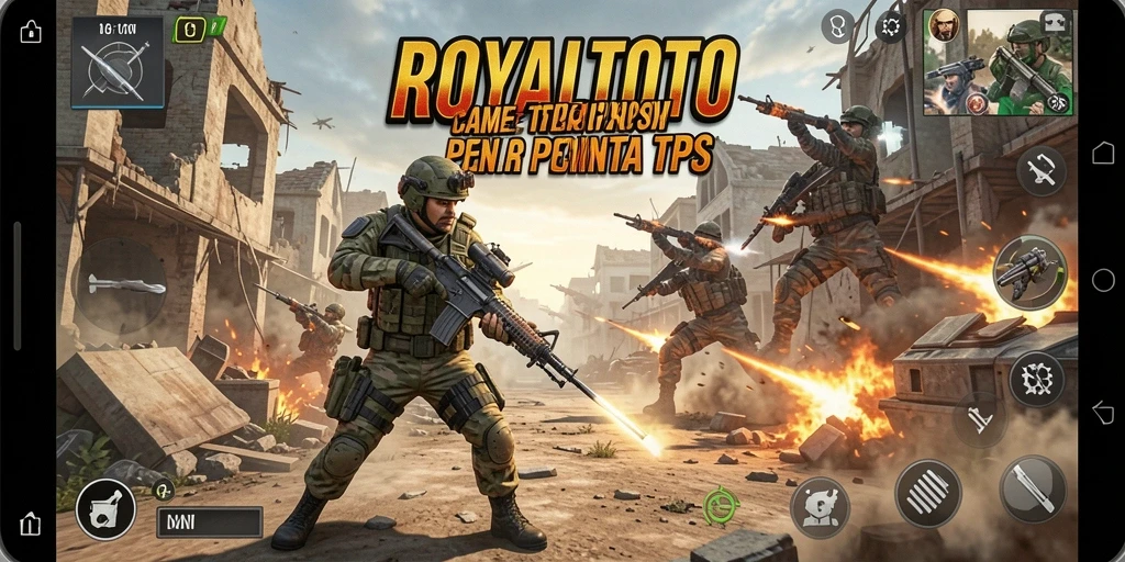 Gameplay seru ROYALTOTO dengan aksi pertempuran yang intens.