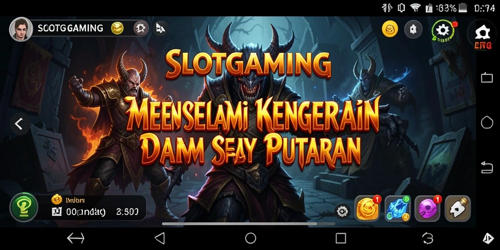 Gameplay horor SLOTGAMING dengan suasana menegangkan yang mencekam.
