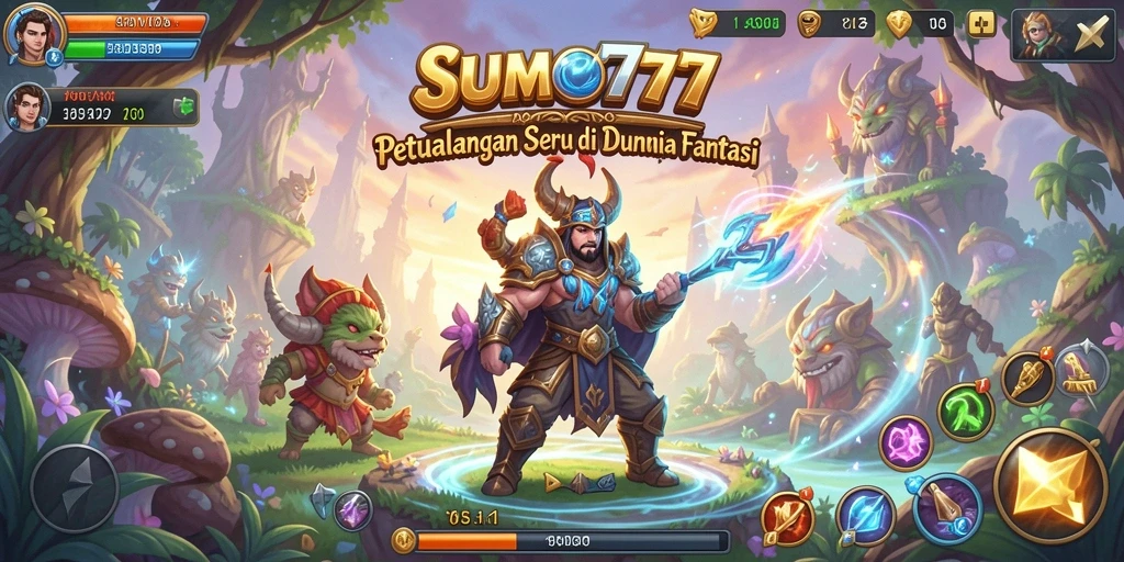 Tampilan gameplay seru di dunia petualangan SUMO777.