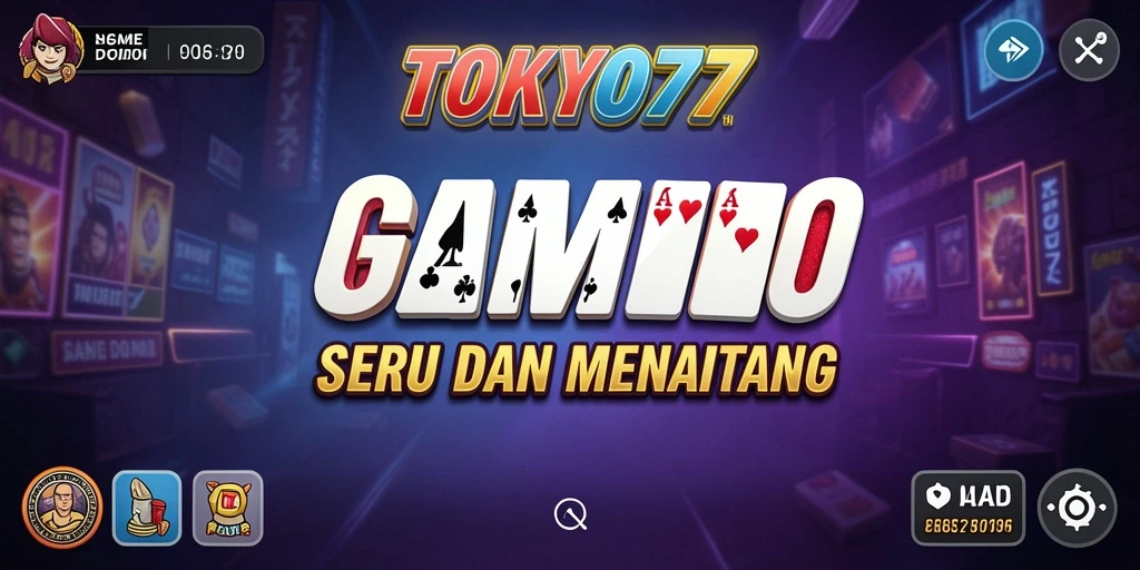 Tampilan gameplay seru dan interaktif di TOKYO77.
