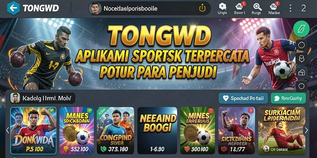 Tampilan gameplay Sportsbook TONGWD yang menarik dan interaktif.